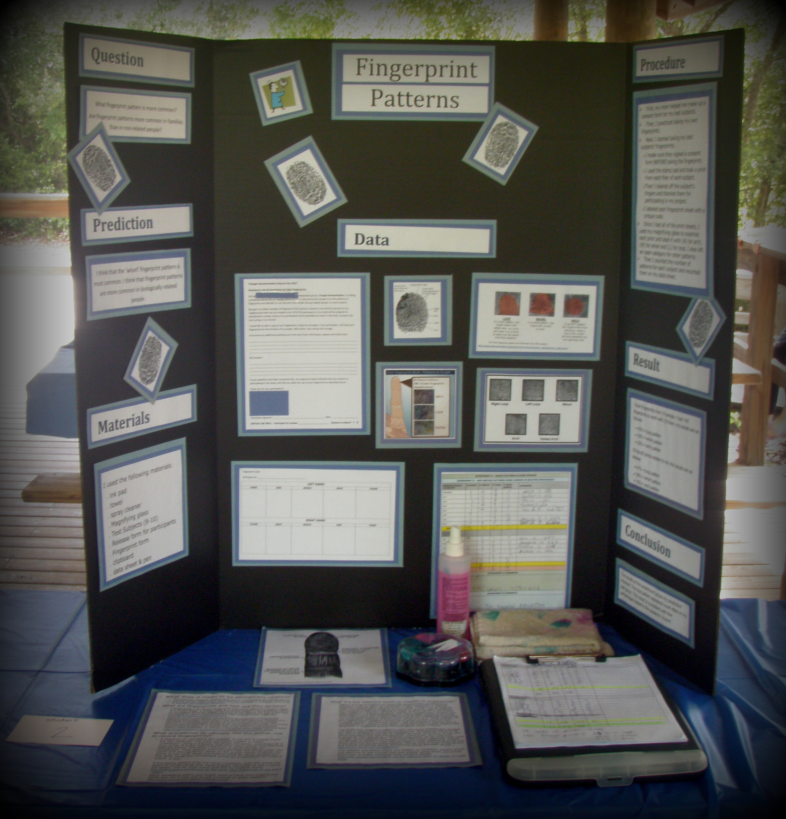 Fingerprint Science Fair Project